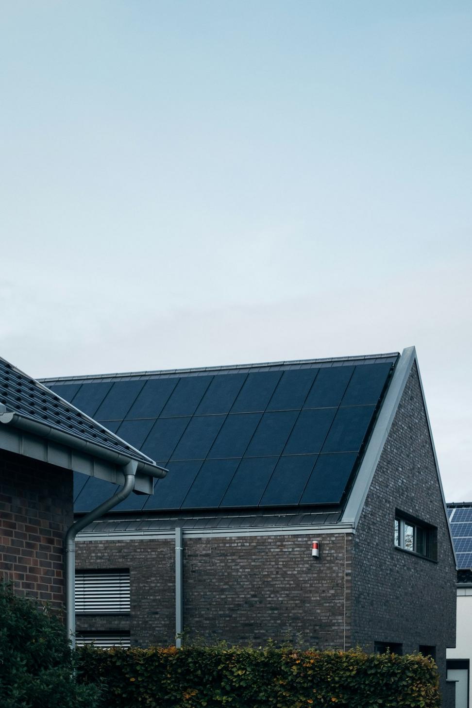 Solar installation on coastal building