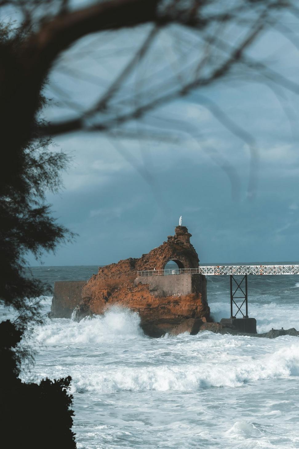 Coastal storm landscape